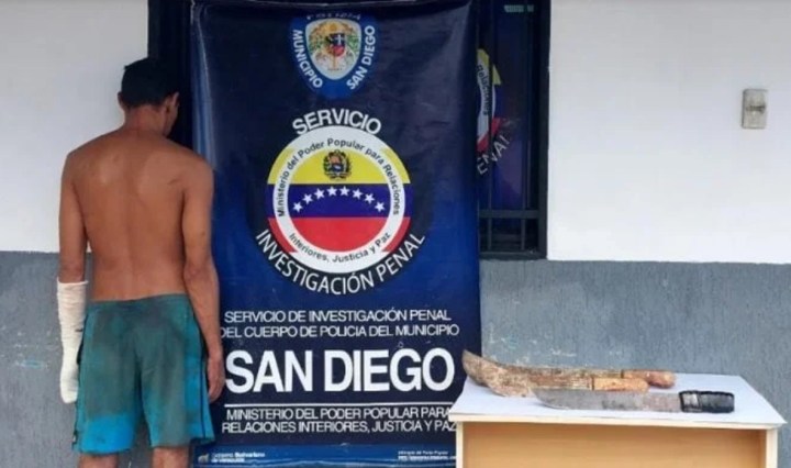 Carlos Luis Morales López, de 35 años de edad, tiene antecedentes por violencia (Foto cortesía El Pitazo)