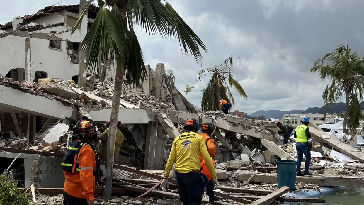 Casa en Pueblo Viejo, Lechería, donde se registró una explosión (Foto cortesía Alcaldía de Lechería)