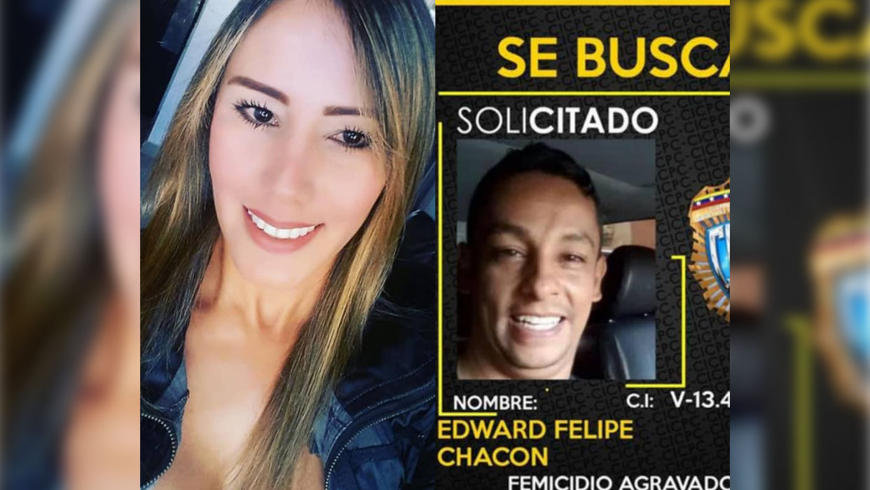 Edward Felipe Chacón es buscado por el asesinato de Carla Ríos hace cuatro años (Fotos Cortesía)