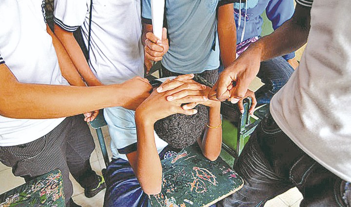 Imagen referencial de acoso escolar (Foto publicada por Rednna)