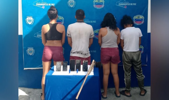 Cuatro personas ligadas a "Los Pampers" fueron detenidas en Valles del Tuy (Foto publicada por El Pitazo)