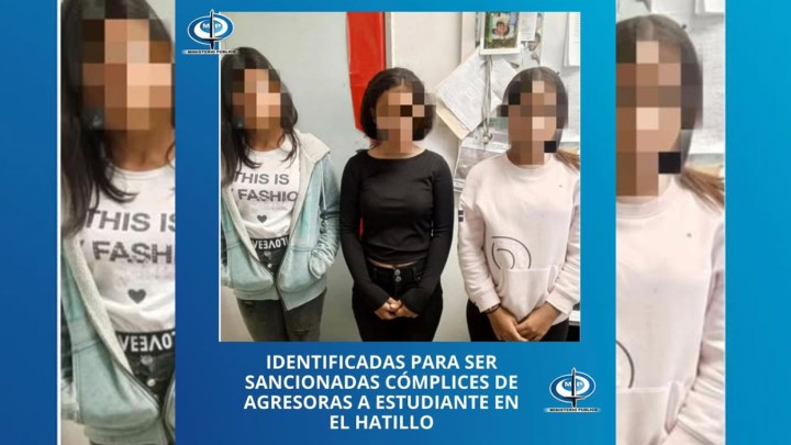 Tres menores fueron detenidas como cómplices en la agresión a una compañera de colegio (Foto publicada por el Ministerio Público)