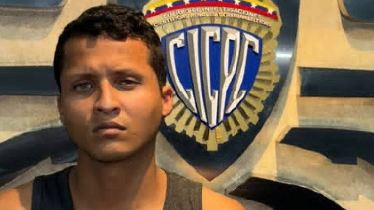 Jovany Andrés Baptista Salazar, de 25 años (Foto publicada por Cicpc)