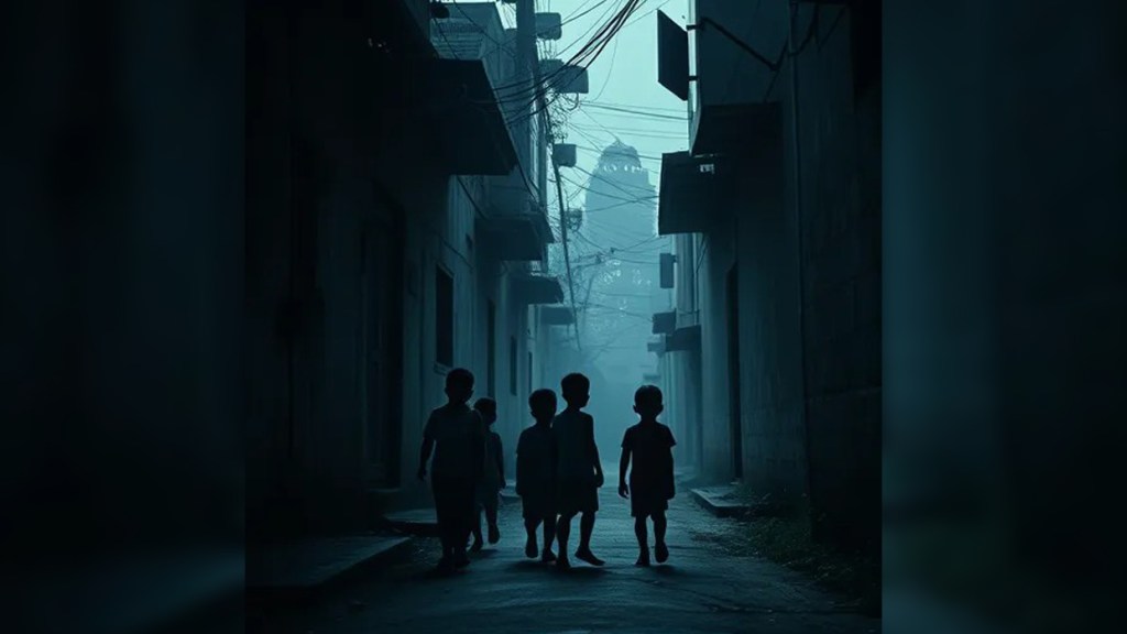 La niñez venezolana atraviesa un peligroso campo en el que los peligros acechan a cada paso (Imagen creada por IA)