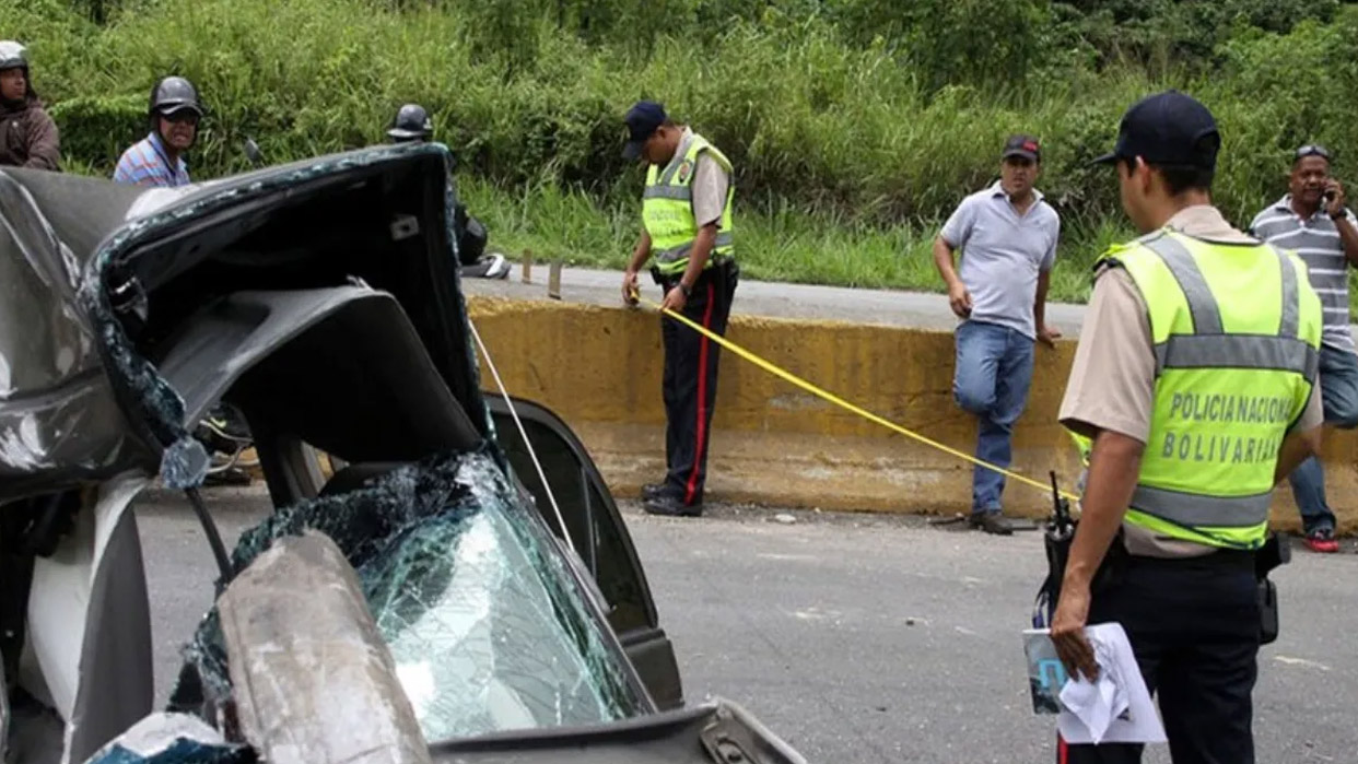 Imagen referencial de un accidente de tránsito en Caracas (Foto publicada por Efecto Cocuyo)