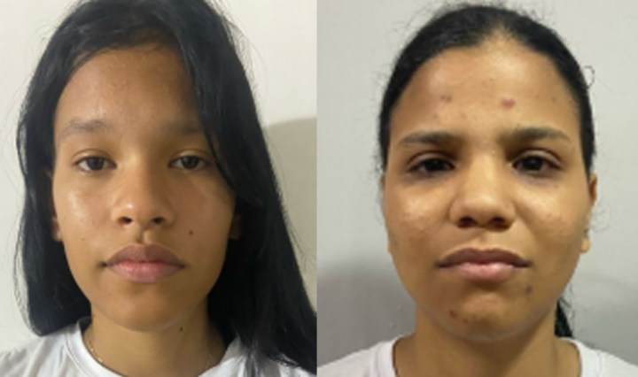 Ambar Yannelis Verhelst Armas (18) y Oriana Valentina Verhelst Piña (20) fueron arrestadas por el Cicpc (Fotos publicadas por el Cicpc)