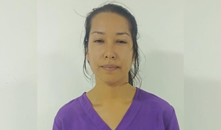 Michelle Montenegro Corona, de 29 años de edad, fue detenida por como presunta responsable de homicidio (Foto publicada por el Cicpc)