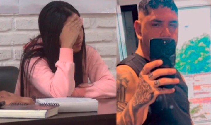 Fotos de la víctima (derecha) y de su pareja (izquierda), detenida como sospechosa (Fotos publicadas por La Razón)