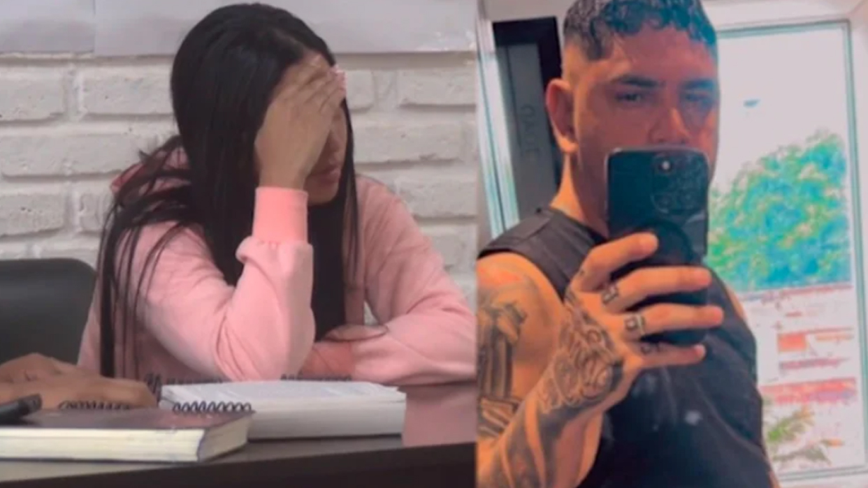 Fotos de la víctima (derecha) y de su pareja (izquierda), detenida como sospechosa (Fotos publicadas por La Razón)