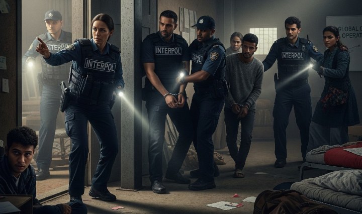 Las acciones de la Interpol han logrado el rescate de miles de migrantes explotados por mafias (Imagen creada por Inteligencia artificial)