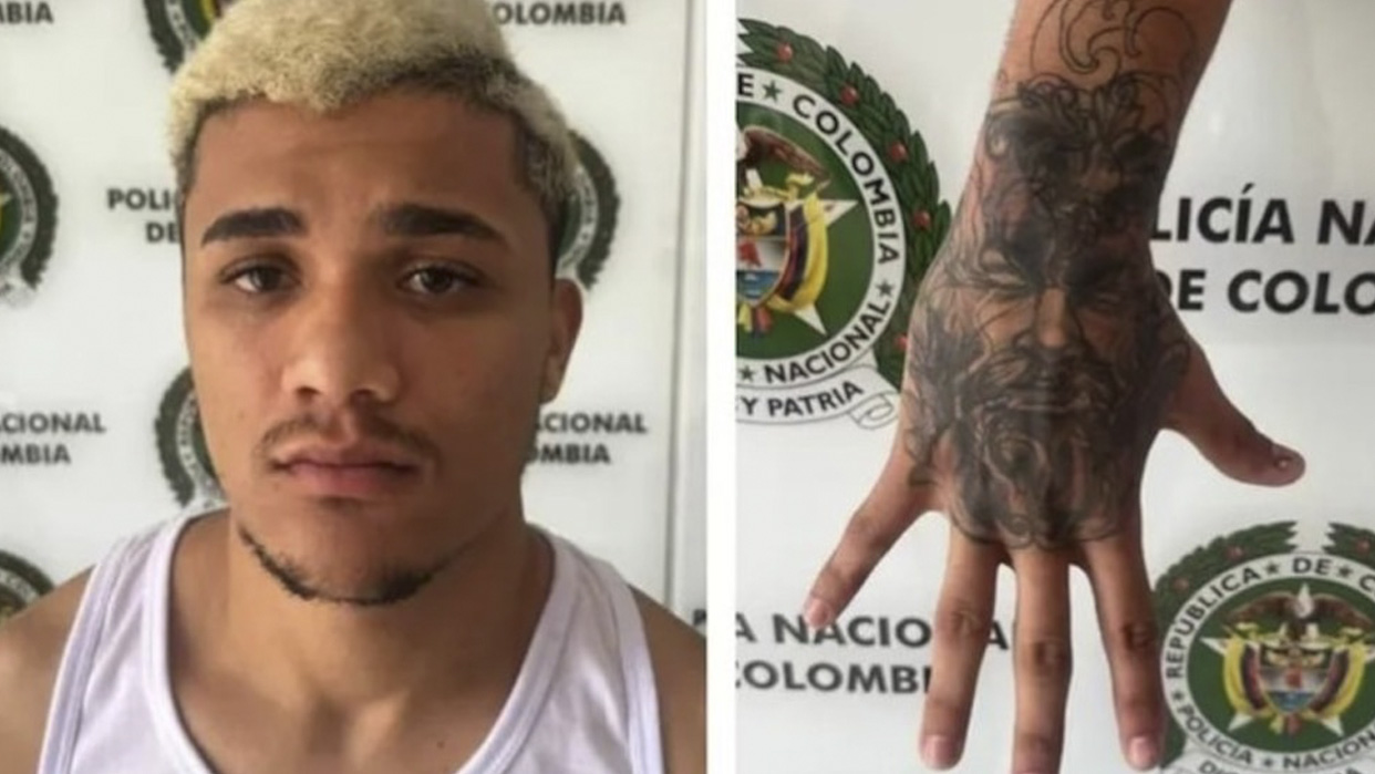 Mejía fue identificado por el tatuaje de Zeus que tiene en la mano derecha (Fotos cortesía)