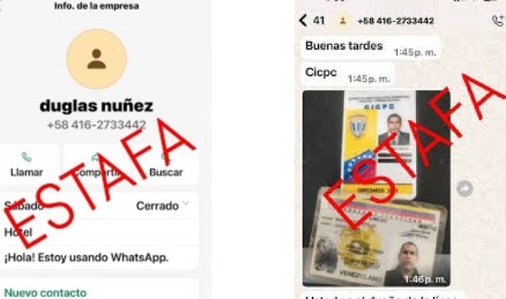 El director del Cicpc advirtió que delincuentes estarían suplantando la identidad de funcionarios del organismo (Imágenes Cortesía)