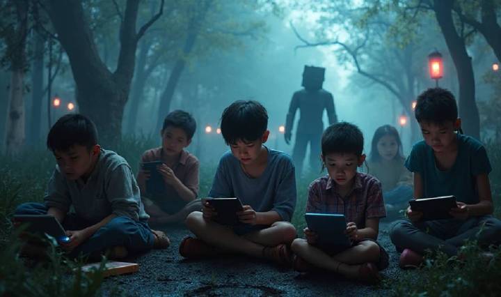 Educar sobre los riesgos digitales es tan importante como enseñar a los niños a cruzar la calle (Imagen generada por inteligencia artificial)