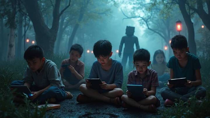 Educar sobre los riesgos digitales es tan importante como enseñar a los niños a cruzar la calle (Imagen generada por inteligencia artificial)