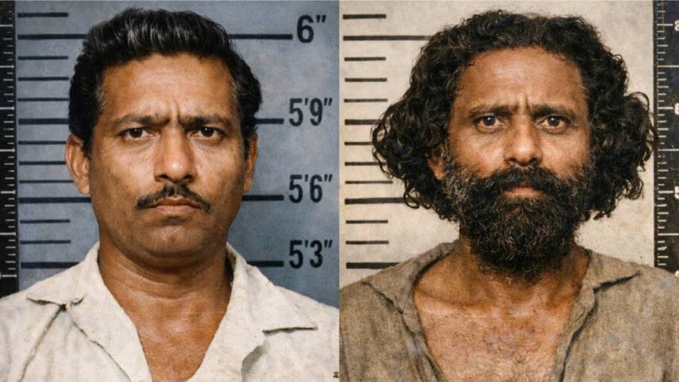Raman Raghav, conocido como "Sindhi Dalwai", o “Psycho Raman” (Imágenes recreadas por inteligencia artificial)