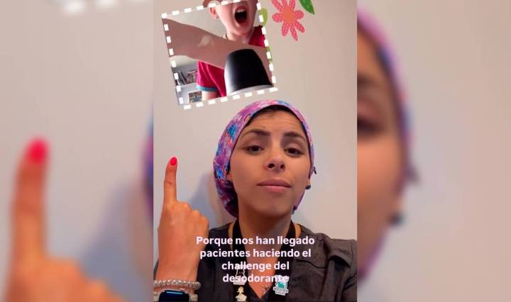 La doctora Nicole Roldán, cirujana infantil alertó sobre las consecuencias del peligroso reto (Foto cortesía)