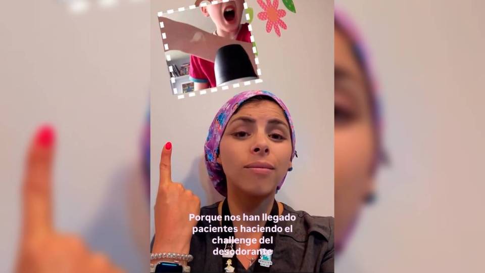 La doctora Nicole Roldán, cirujana infantil alertó sobre las consecuencias del peligroso reto (Foto cortesía)
