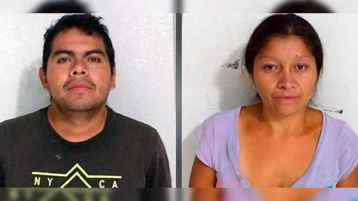 Foto policial de Juan Carlos Hernández y Patricia Martínez tras su detención en 2018 (Fotos cortesía)