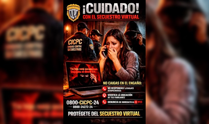 El Cicpc emitió el alerta ante el incremento de los casos de supuestos secuestros (imagen cortesía)