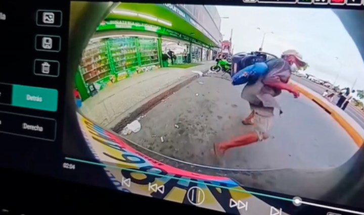 El hecho quedó registrado en video y eso impidió la extorsión por parte del sujeto (Foto cortesía)