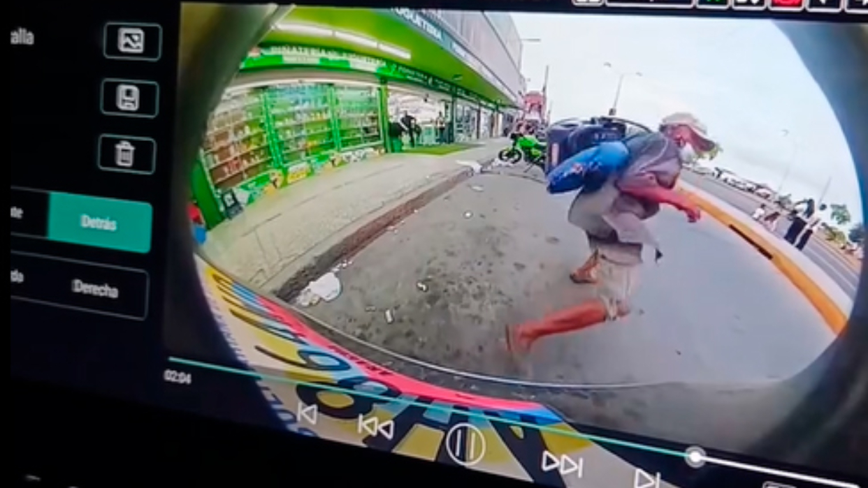 El hecho quedó registrado en video y eso impidió la extorsión por parte del sujeto (Foto cortesía)