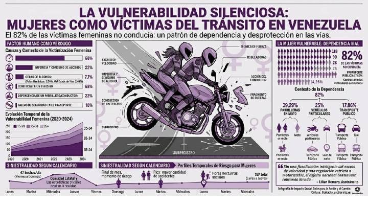 La velocidad y la impericia lideran las causas de los 327 accidentes viales documentados de forma independiente durante abril de 2026 (Imagen generada por IA)