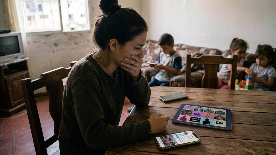 Redes sociales y plataformas digitales son utilizadas por los tratantes para captar a jóvenes mediante falsas ofertas de empleo y concursos de modelaje webcam (Imagen creada con IA)
